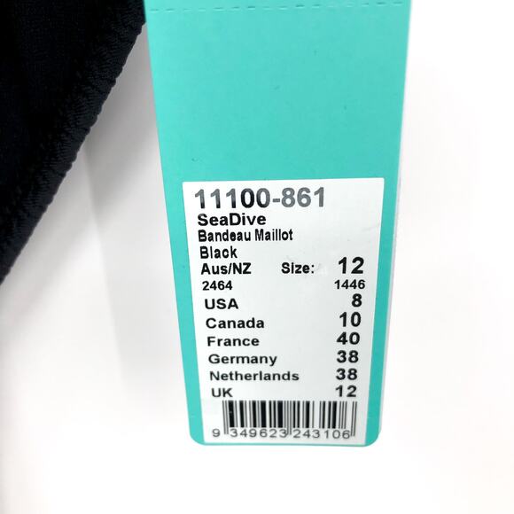 Seafolly Black Halter One Piece Swimsuit - Picture 7 of 9